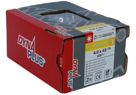 Dynaplus  MDF-schroef VZ PK-75Â° TX-15 4.0X45/26 - 200 stuks