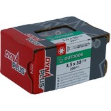 DYNAPLUS GLASLATSCHROEF AR-BRONZE PK-75Â° TX-15 3.5X30/18   (200)