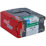 DYNAPLUS TUINBESLAGSCHROEF AR-SILVER OVK ZWARTE KOP TX-30 6.0X40   (50)