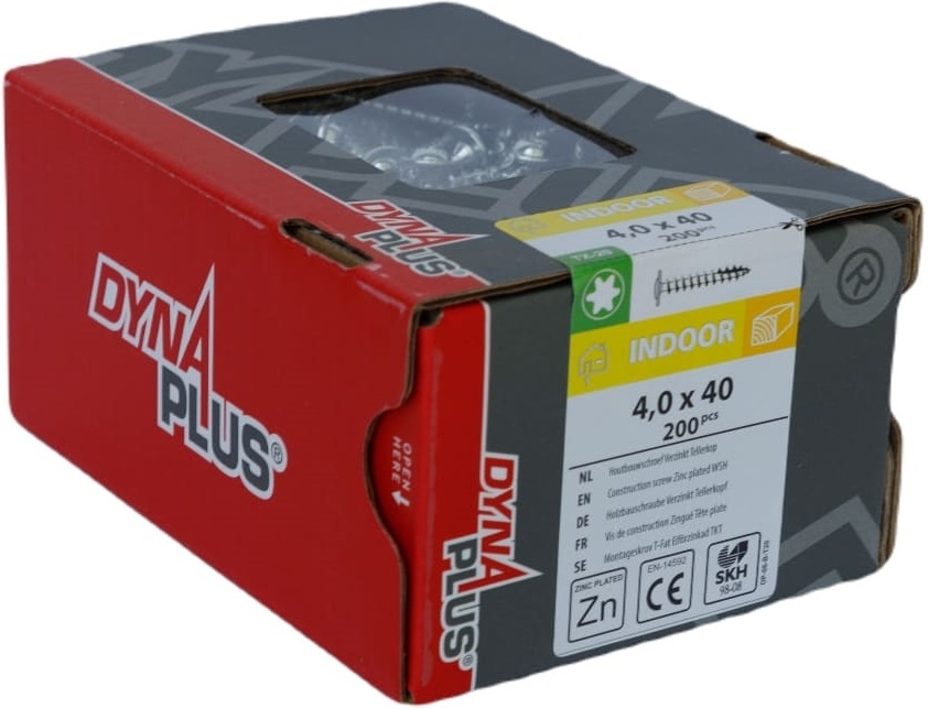 DYNAPLUS TELLERKOPSCHROEF VZ TK TX-20 4.0X40 (200)