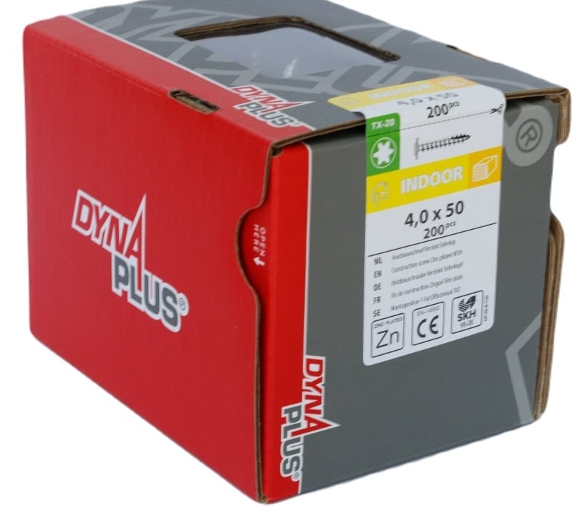 DYNAPLUS TELLERKOPSCHROEF VZ TK TX-20 4.0X50   (200)