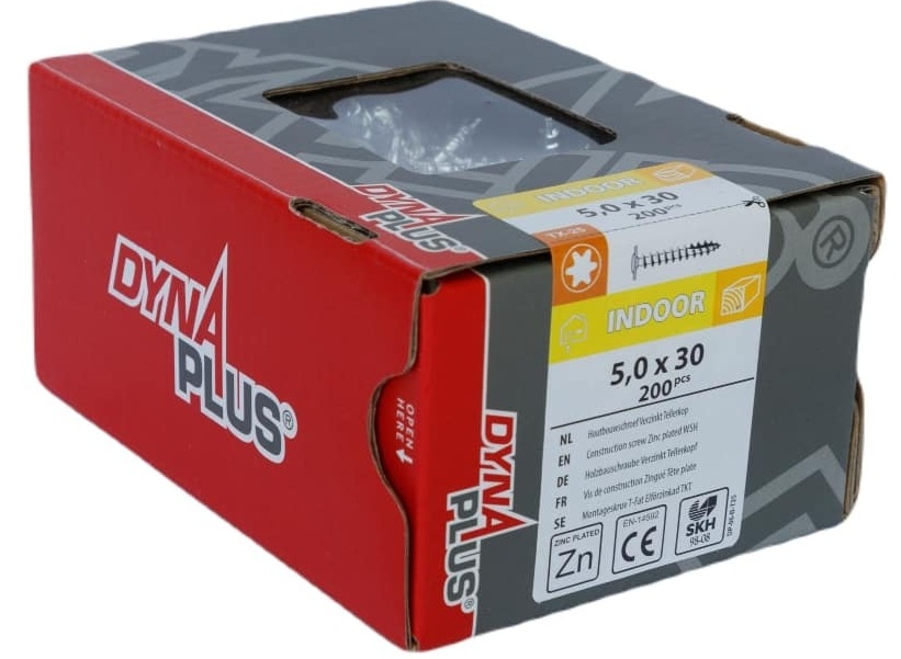 DYNAPLUS TELLERKOPSCHROEF VZ TK TX-25 5.0X30 (200)