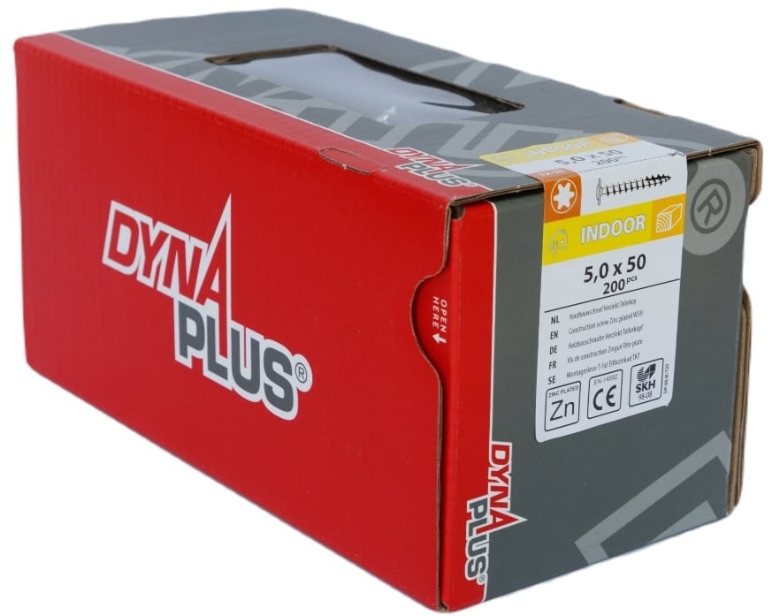 DYNAPLUS TELLERKOPSCHROEF VZ TK TX-25 5.0X50 (200)