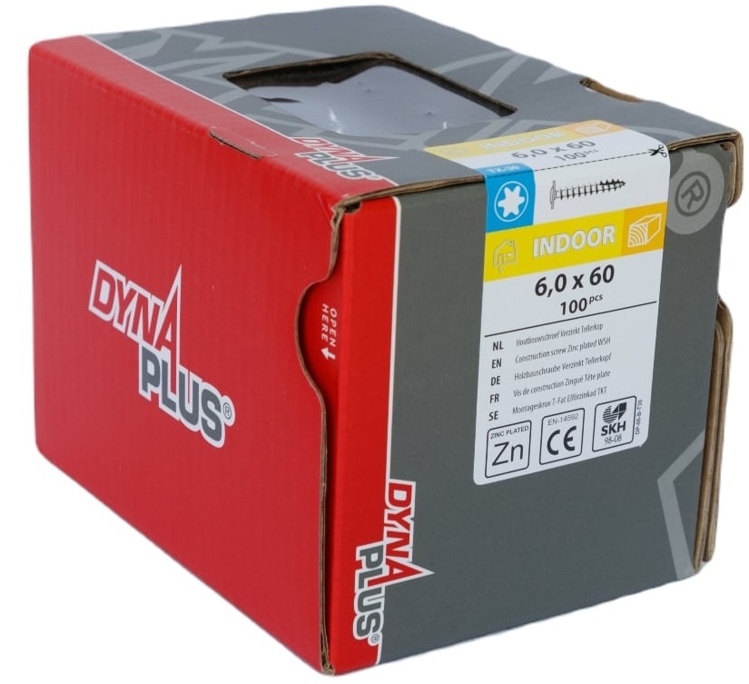 DYNAPLUS TELLERKOPSCHROEF VZ TK TX-30 6.0X60   (100)