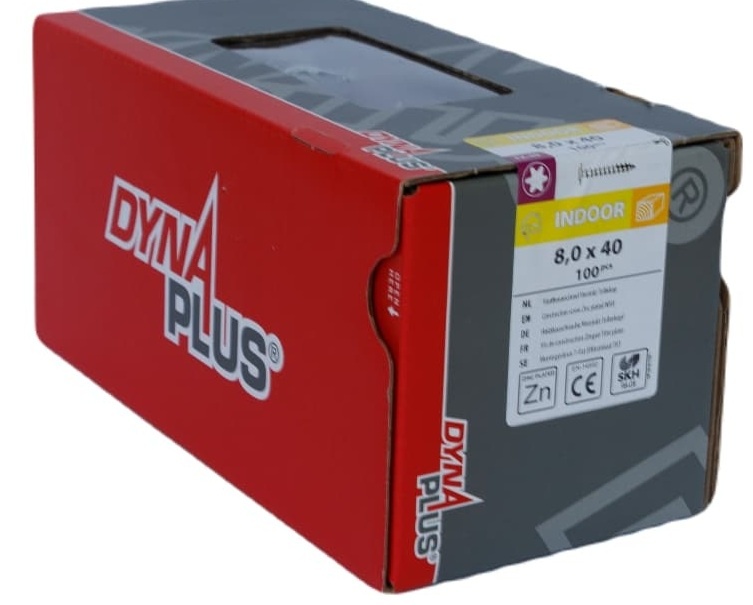 DYNAPLUS TELLERKOPSCHROEF VZ TK TX-40 8.0X40 (100)