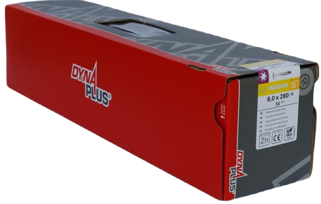 DYNAPLUS TELLERKOPSCHROEF VZ TK TX-40 8.0X280/100   (50)