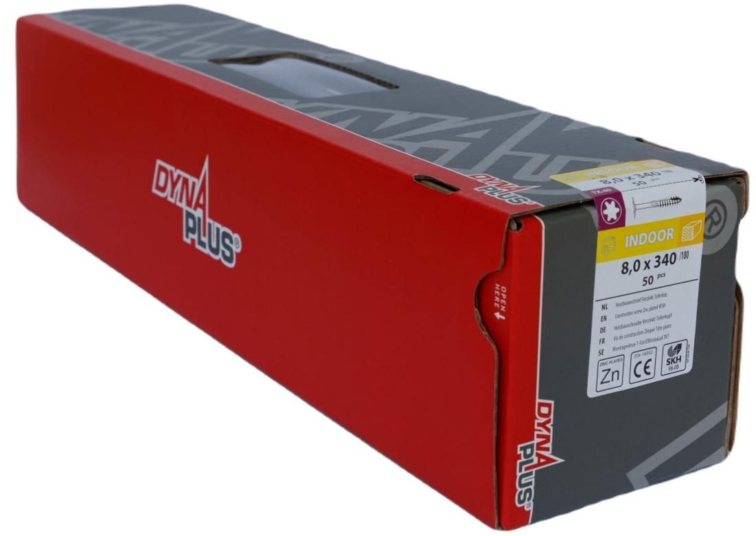 DYNAPLUS TELLERKOPSCHROEF VZ TK TX-40 8.0X340/100 (50)