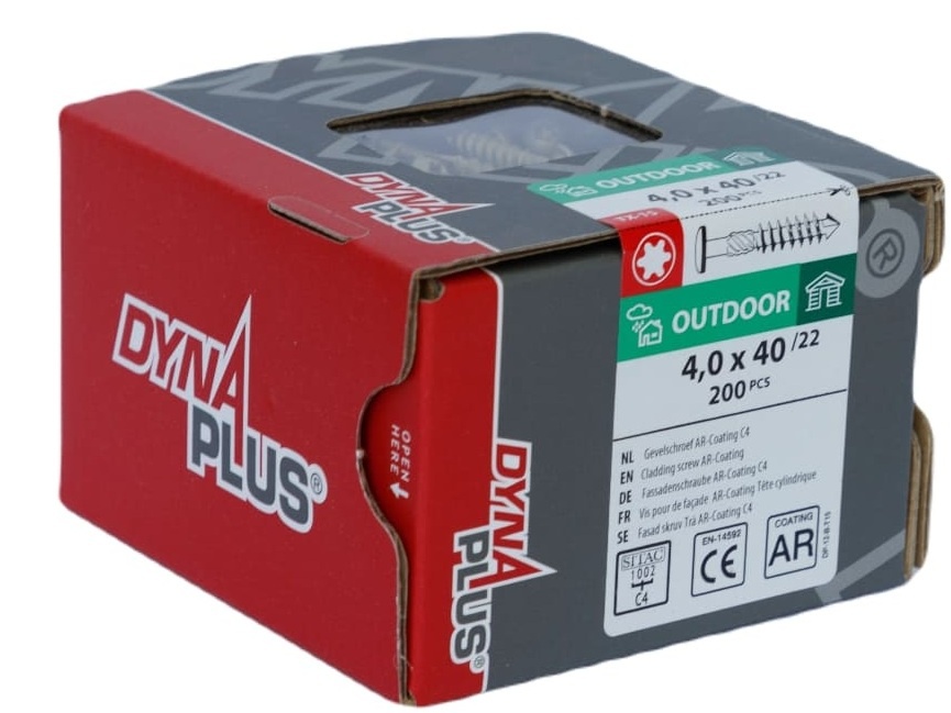 DYNAPLUS GEVELSCHROEF AR-BRONZE CK TX-15 4.0X40/22 (200)