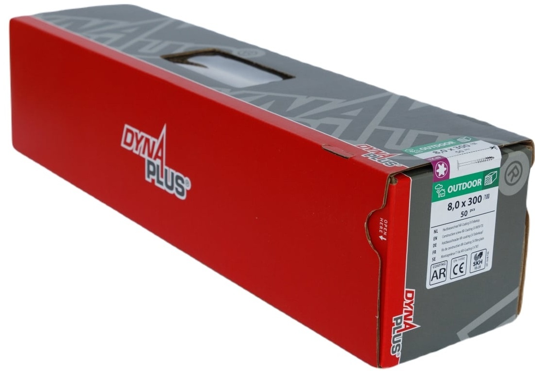 DYNAPLUS TELLERKOPSCHROEF AR-BRONZE TK TX-40 8.0X300/100   (50)