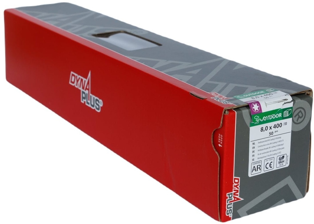 DYNAPLUS TELLERKOPSCHROEF AR-BRONZE TK TX-40 8.0X400/100 (50)