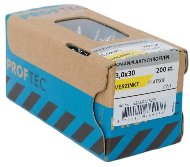 PROFTEC SPAANPLAATSCHR. VZ PK PZ-1 3.0X30   (200)