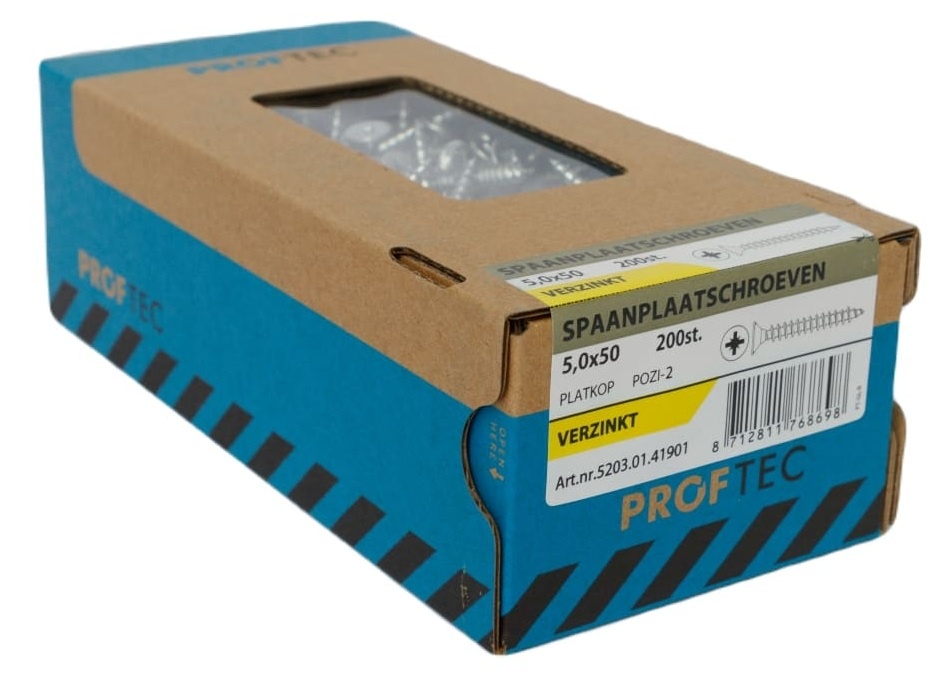 PROFTEC SPAANPLAATSCHR. VZ PK PZ-2 5.0X50   (200)
