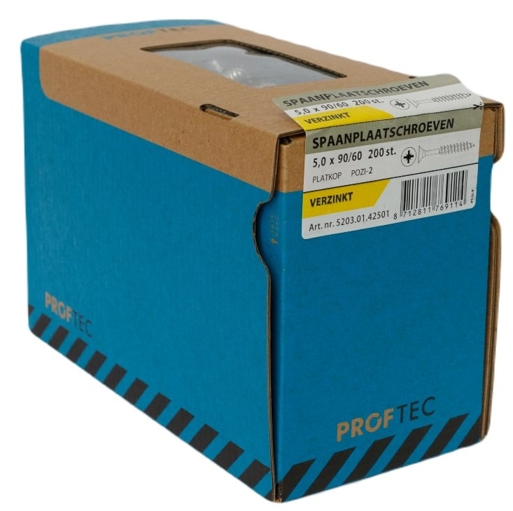 PROFTEC SPAANPLAATSCHR. VZ PK PZ-2 5.0X90/60 (200)