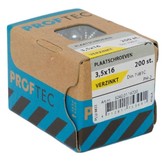 PROFTEC PLAATSCHROEF VZ CK DIN7981 PH-2 3.5X16   (200)
