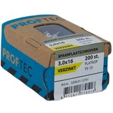 PROFTEC SPAANPLAATSCHR. VZ PK TX-10 3.0X16 (200)