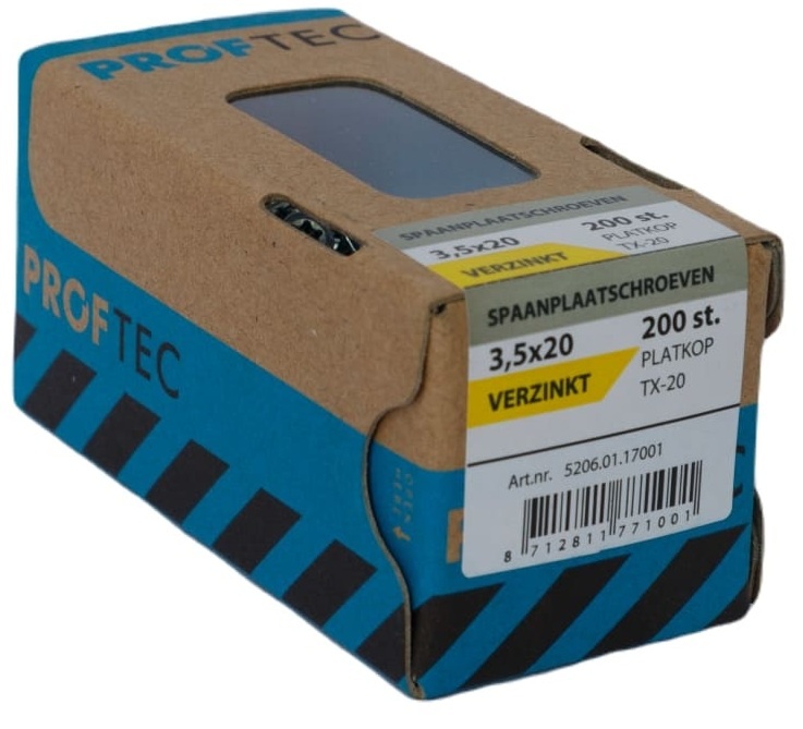 PROFTEC SPAANPLAATSCHR. VZ PK +SNIJPUNT TX-20 3.5X20 (200)