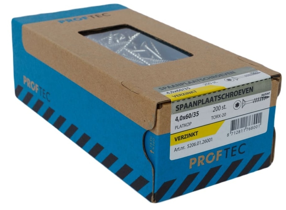 PROFTEC SPAANPLAATSCHR. VZ PK +SNIJPUNT TX-20 4.0X60/35   (200)