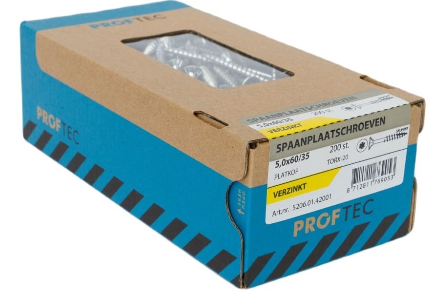 PROFTEC SPAANPLAATSCHR. VZ PK +SNIJPUNT TX-20 5.0X60/35   (200)