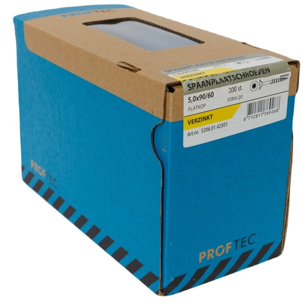 PROFTEC SPAANPLAATSCHR. VZ PK +SNIJPUNT TX-20 5.0X90/60   (200)