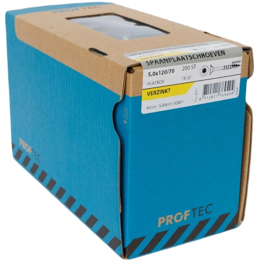 PROFTEC SPAANPLAATSCHR. VZ PK +SNIJPUNT TX-20 5.0X120/70 (200)