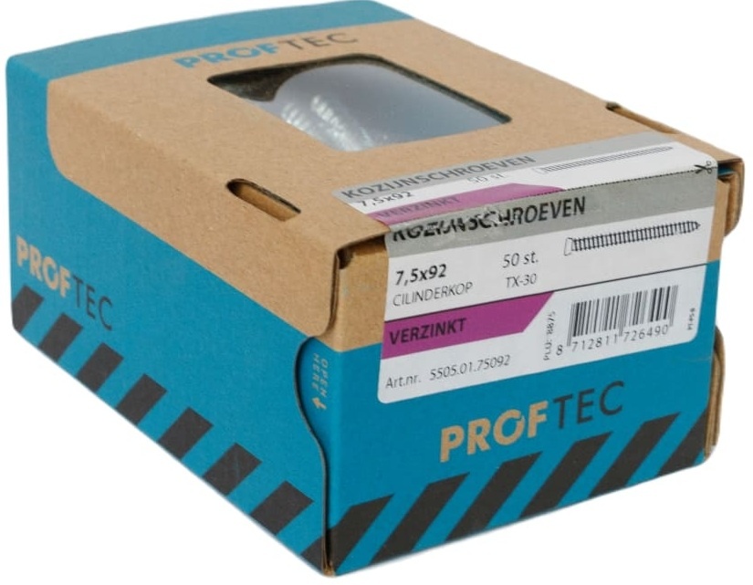 PROFTEC KOZIJNSCHROEF VZ CK TX-30 7.5X92 (50)