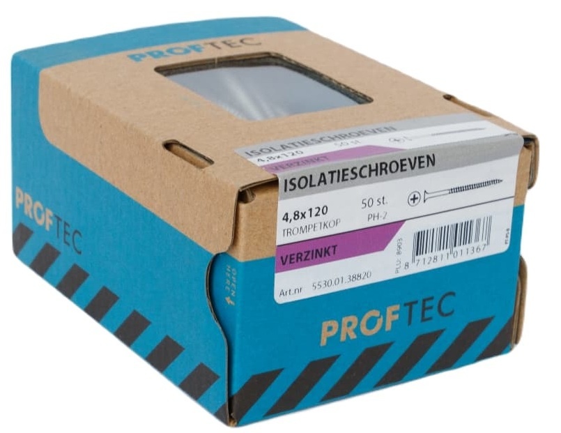 PROFTEC ISOLATIESCHROEF VZ PH-2 4.8X120   (50)