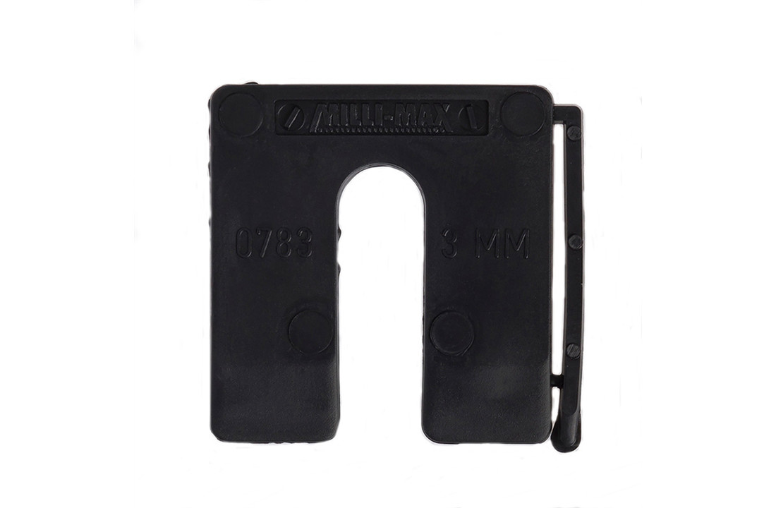 Milli-Max Uitvulplaatjes 3 MM zwart 130 st