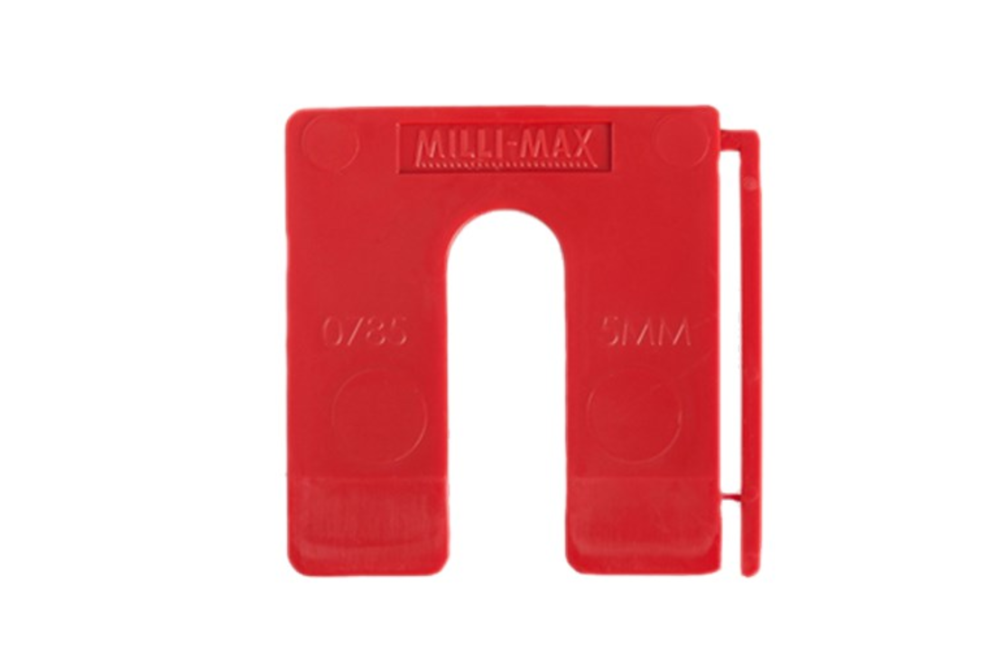 Milli-Max Uitvulplaatjes 5 MM rood 80st
