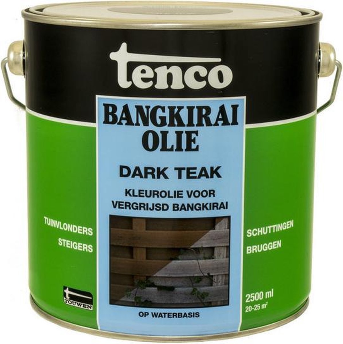 Tenco Bangkirai olie dark teak  2,5 liter