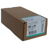 Houtdraadbout Verzinkt 4.6 DIN571 6x50 - 200 stuks