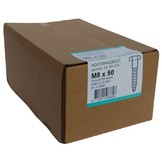 Houtdraadbout Verzinkt 4.6 DIN571 8x50 - 200 stuks