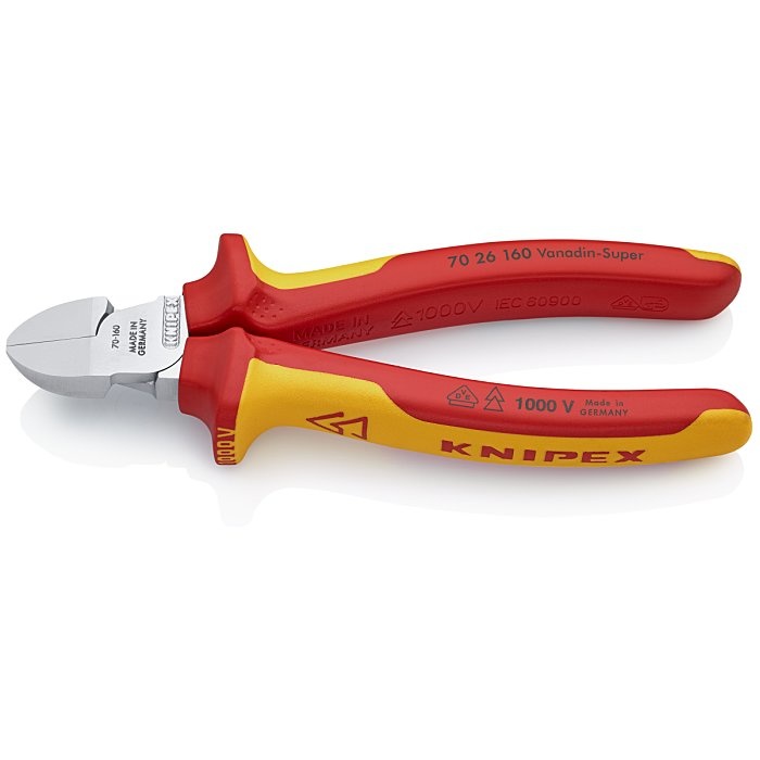 Knipex Zijkniptang verchroomd 160mm 70 26 160