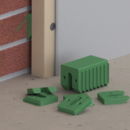 GB Assortiment uitvulplaatjes met stelpootjes 50x50 kunststof