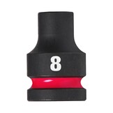 Milwaukee SW 8 mm 1/2" Impact korte dop 38 mm