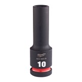 Milwaukee SW 10 mm 1/2" Impact lange dop 78 mm