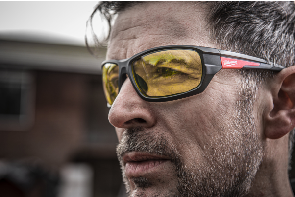 Milwaukee performance veiligheidsbril geel