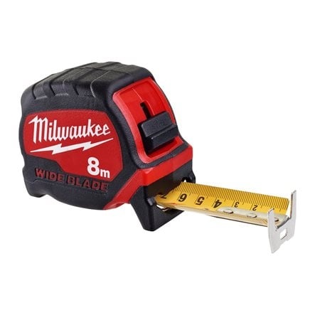 Milwaukee Rolmaat 8 meter Wide Blade 33 mm