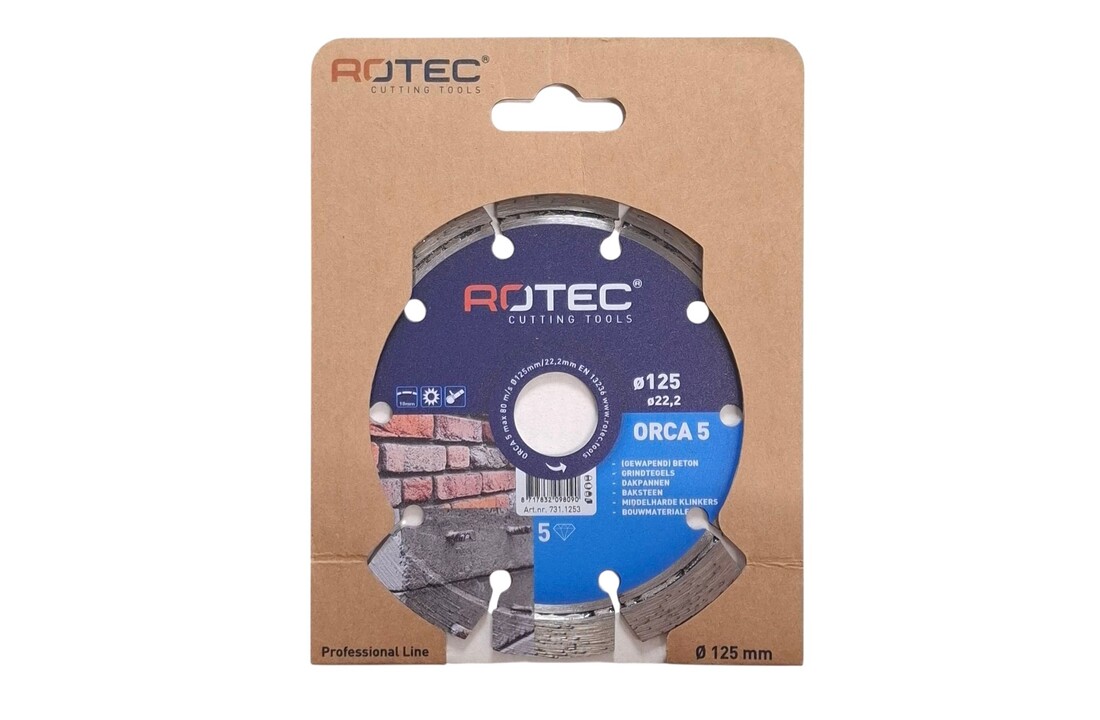 Rotec Diamant zaagblad ORCA 5 ø125xø22,2