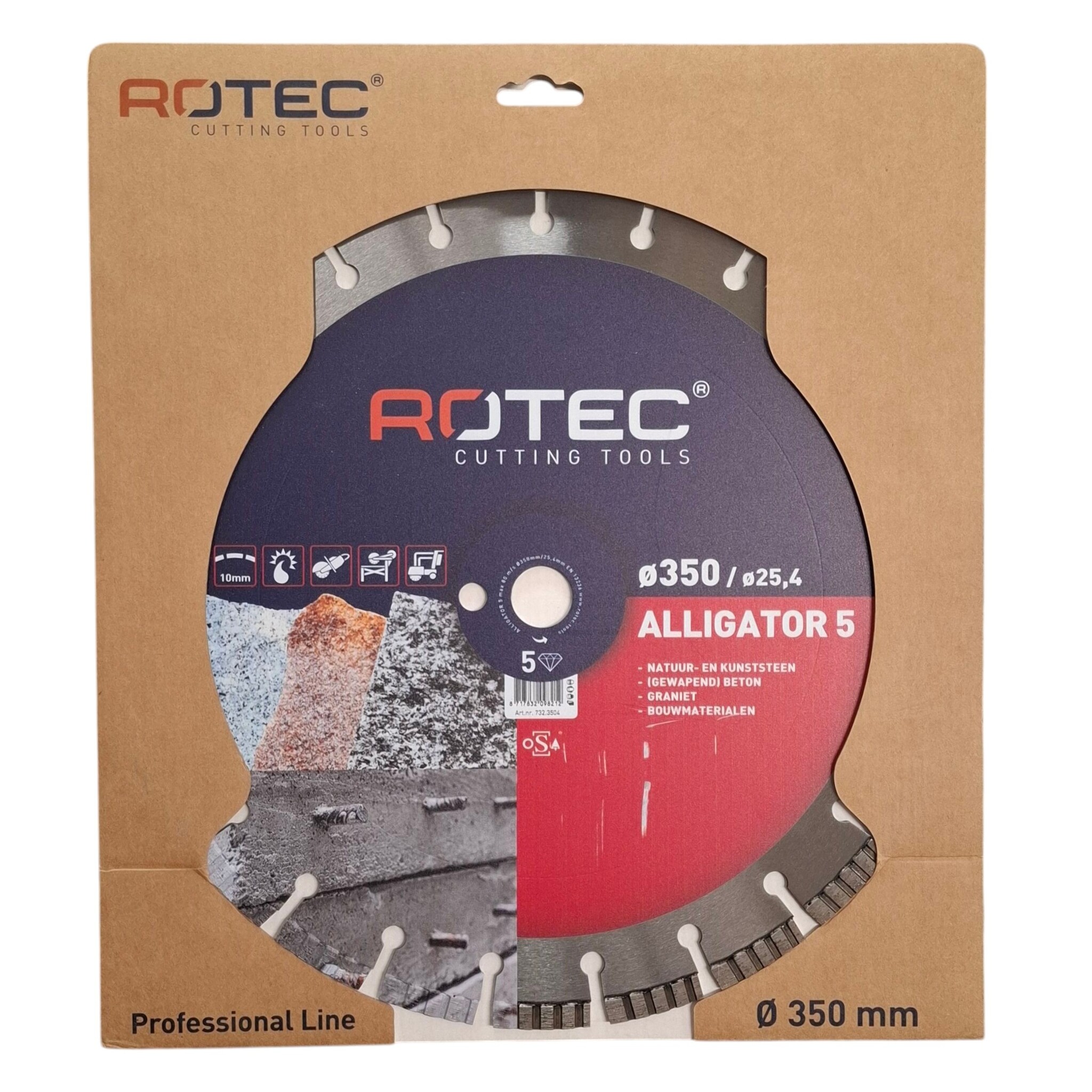 Diamant zaagblad ALLIGATOR 5 ø350xø25,4 mm