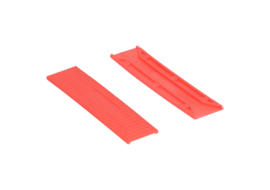 Kunststof Tunnelblok 24x3 mm rood - 100 stuks