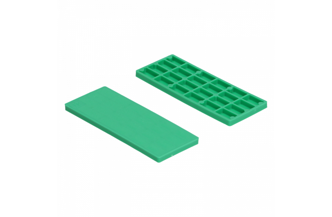 Kunststof Tunnelblok 24x5 mm groen - 100 stuks