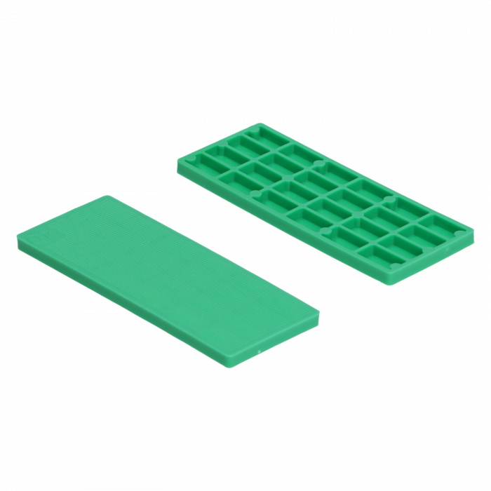 Kunststof Tunnelblok 24x5 mm groen - 100 stuks