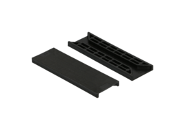 Kunststof Tunnelblok 32x6 mm zwart - 100 stuks