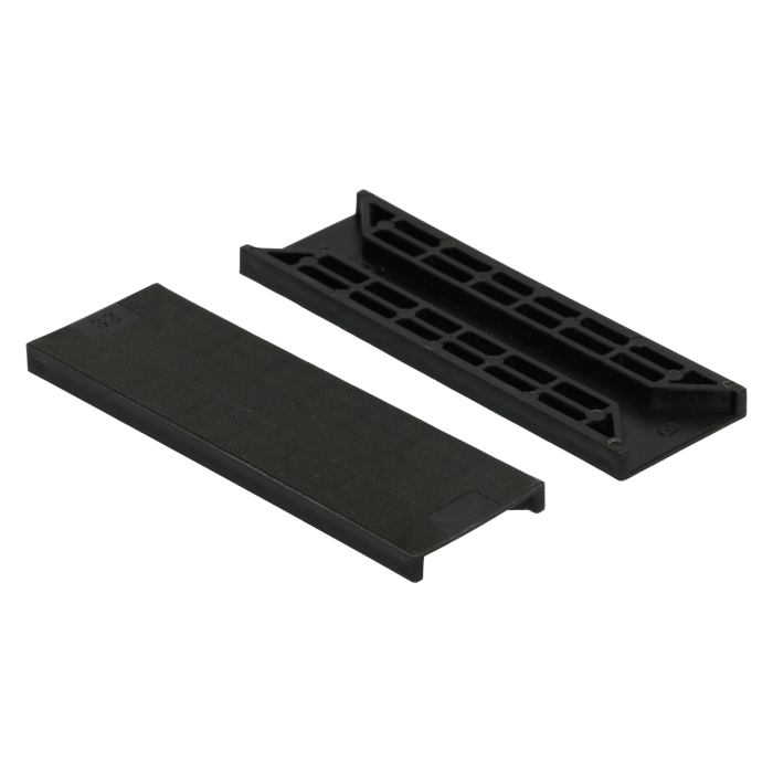 Kunststof Tunnelblok 32x6 mm zwart - 100 stuks