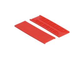 Kunststof Tunnelblok 32x3 mm rood - 100 stuks