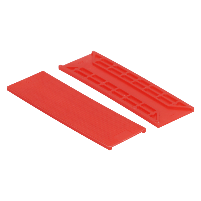 Kunststof Tunnelblok 32x3 mm rood - 100 stuks