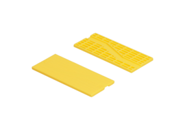 Kunststof Triple blok 44x4 mm - 500 stuks