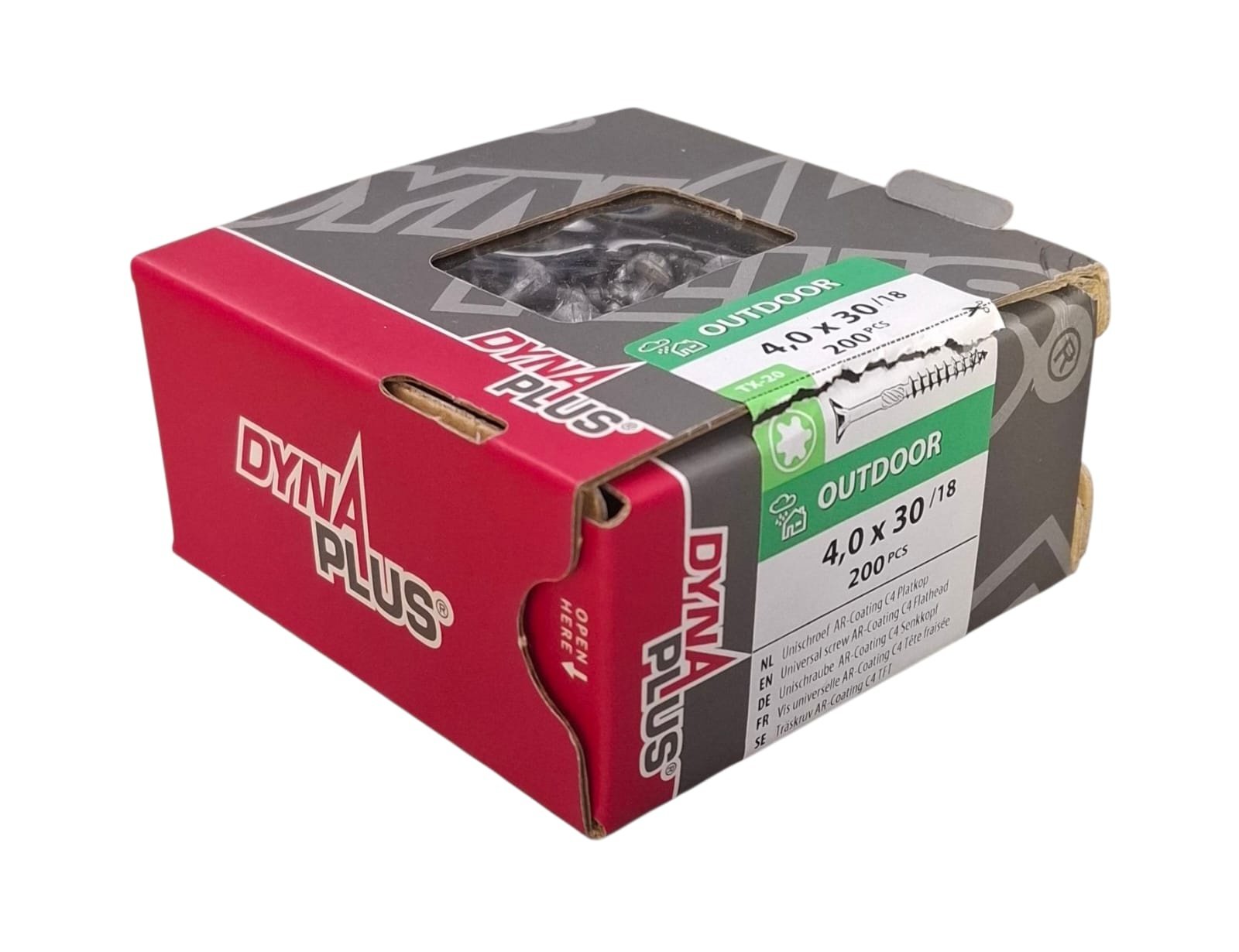 Dynaplus Unischroef AR-C4 PK TX-20 4.0X30/18 - 200 stuks