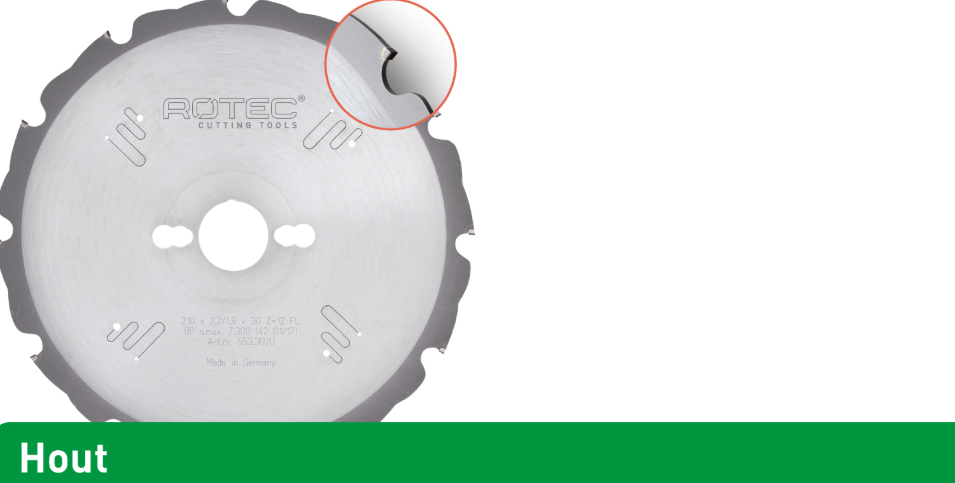 Rotec PKD (synth. diamant) zaagblad ø160x20 mm Asgat 20 mm