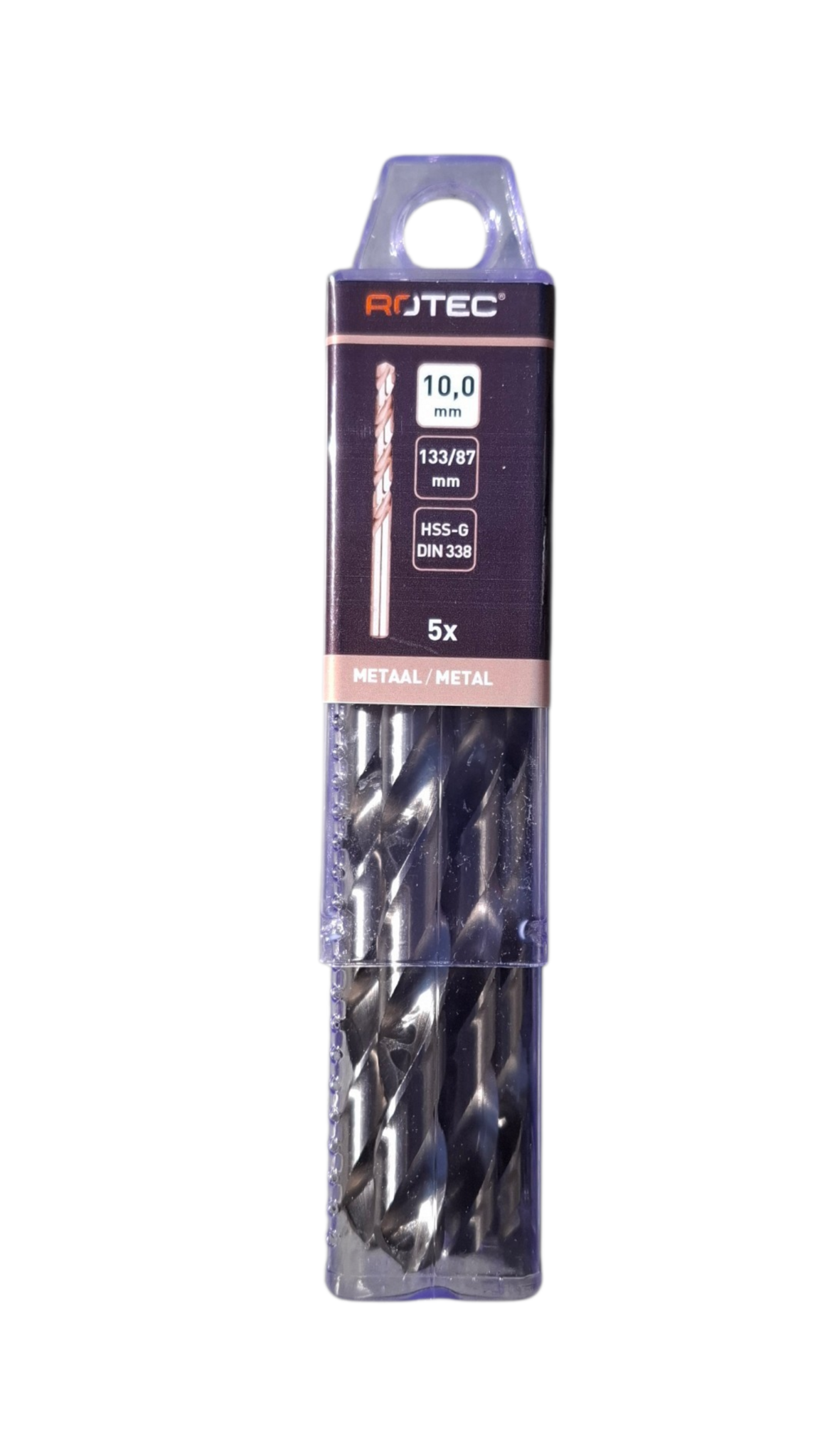 Rotec HSS-G Spiraalboor DIN338 type N  10 mm  5 st.